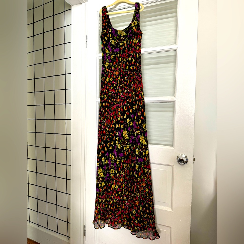 Kay Unger Floral slip dress